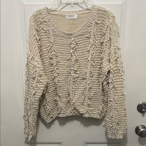 MOD Women's Textured Cream Sweater
